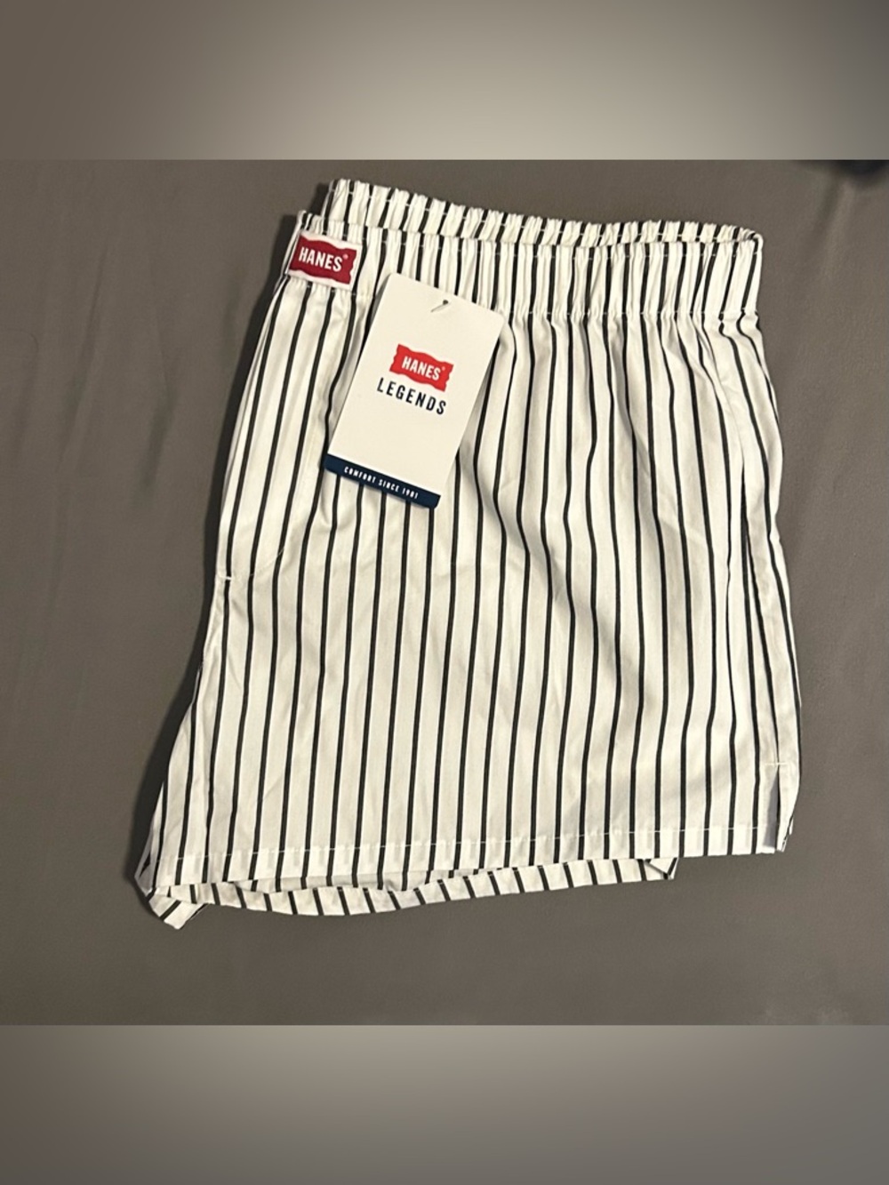 Hanes Pinstripe Lounge Shorts